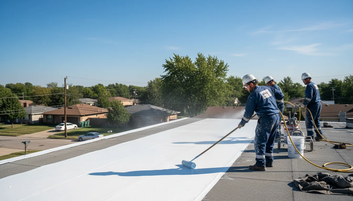 Commercial roof coating in Stewartsville, NJ near me